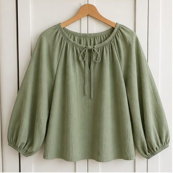 None Tops - Sage Tunic Blouse
